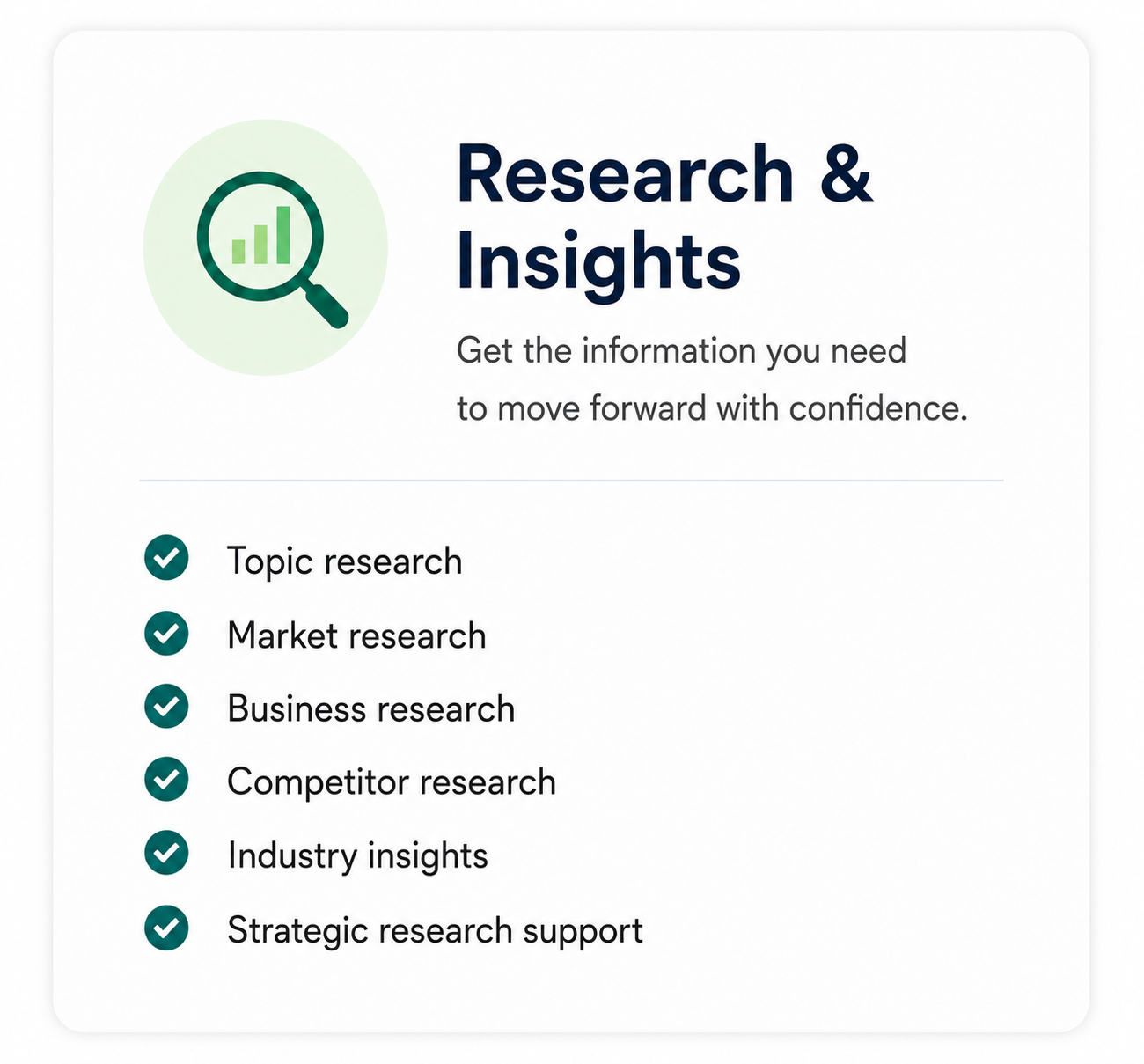 Research and Insights Services